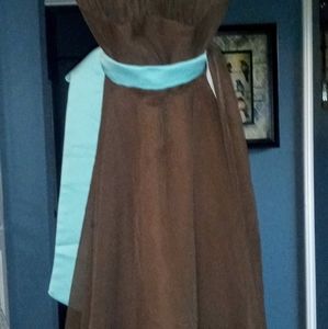 Brown Bridesmaid Dress